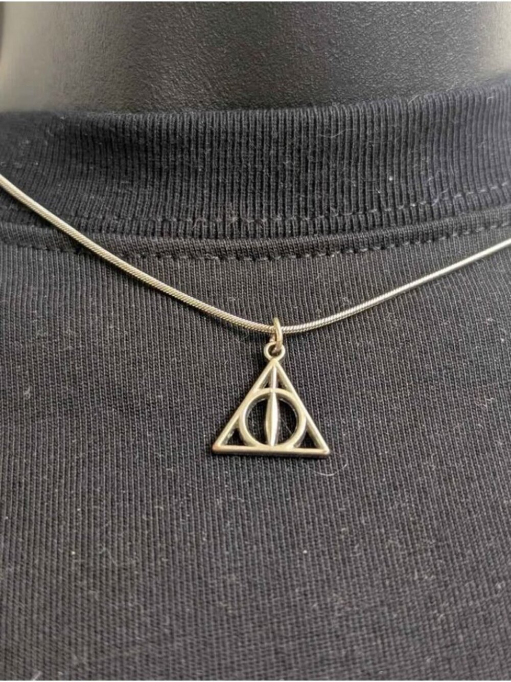 Warner Bros Sterling silver 925 deathly hallows necklace harry potter